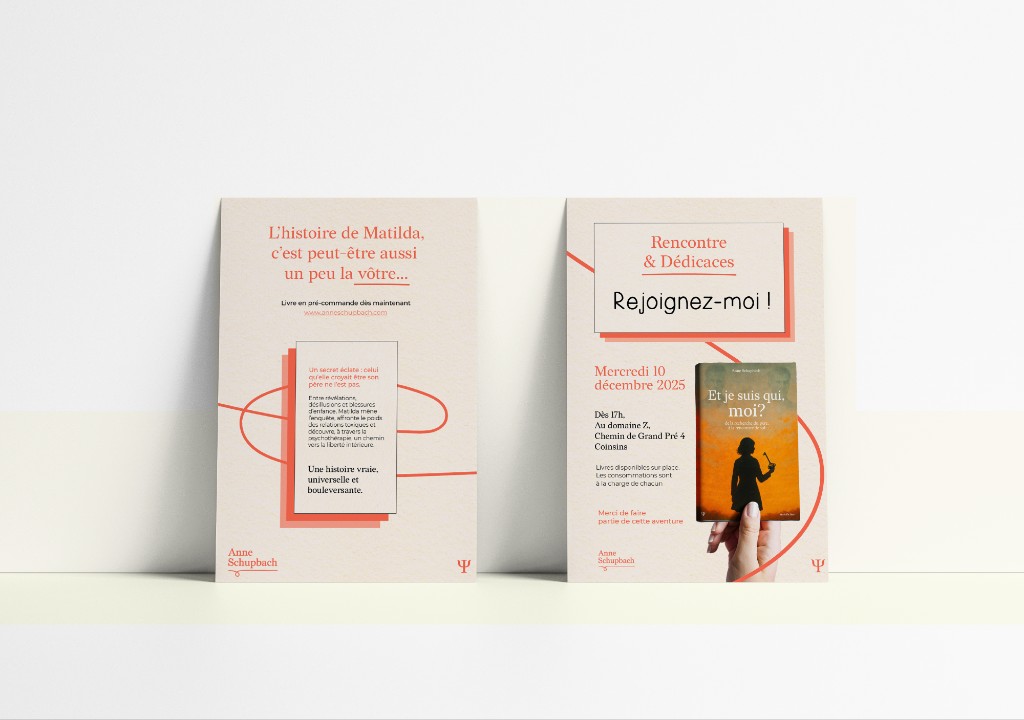 Anne Schupbach poster and event flyer mockups
