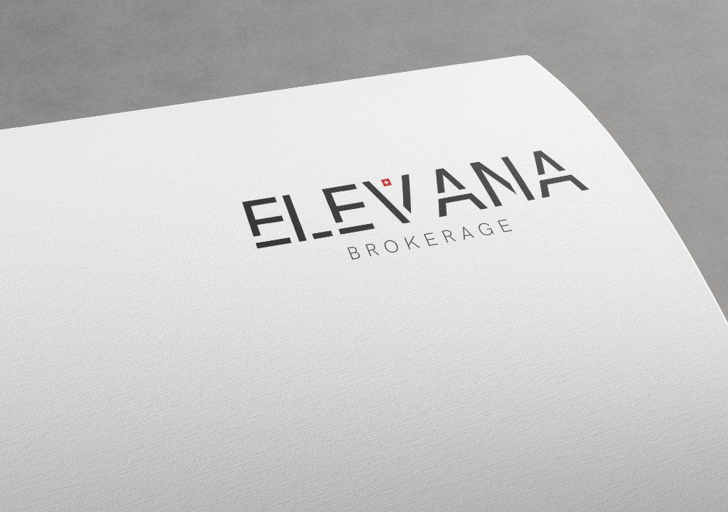 Elevana logo printed on textured paper