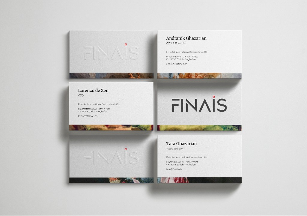 Finais business card system mockup