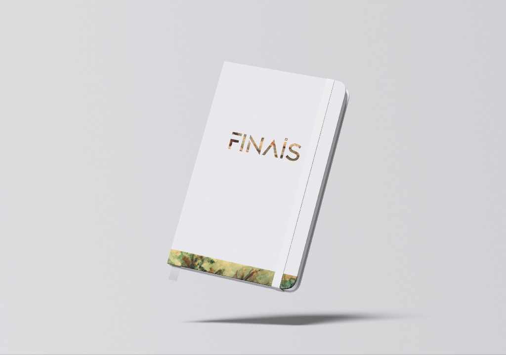 Finais branded notebook mockup