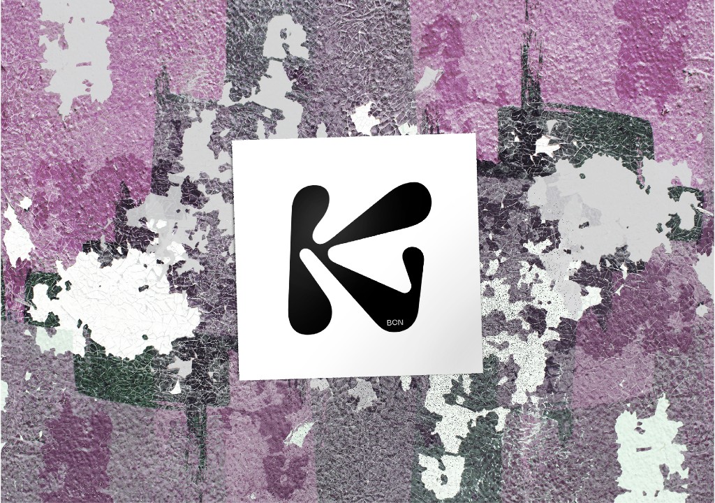 La Karma symbol poster on a textured wall