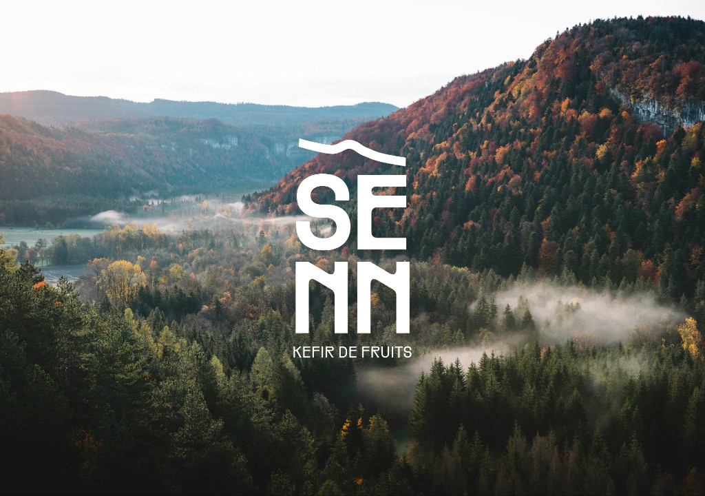 SENN kefir de fruits landscape brand identity preview